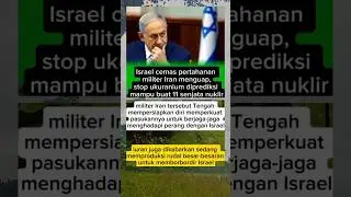 israel cemas pertahanan militer iran menguap #trendingshorts #konflikiranisrael #usavsiran #viral