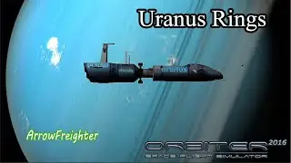 Uranus Rings - Flying with ArrowFreighter in the uranus rings-Orbiter 2016.