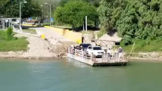 The Last Hand Drawn Ferry on the Rio Grande in Los Ebanos, TX
