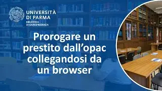 Come prorogare un prestito dall'opac collegandosi da un browser