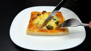 Wenn Sie Bl&auml;tterteig haben, werden Sie dieses k&ouml;stliche 5 Minuten Snack Rezept lieben!