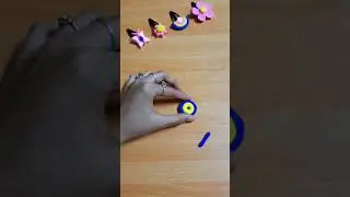 DIY polymer clay hairpin 🏵 #polymerclay #subscribe #viral #craft #hairpins