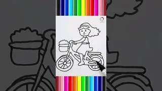 लड़की ड्राइंग🚶🏼&zwj;♀️How to 🖌️✍🏼draw Girl #shorts #short #shortsfeed #viral #trending #easydrawing