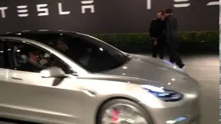 tesla model 3 event / test ride outside view