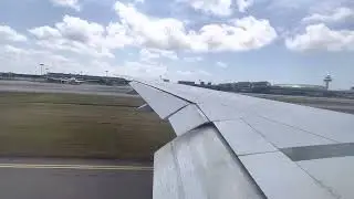Smooth landing onboard Eva Air flight BR225 from Taiwan to Singapore