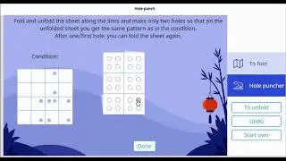 Brics Maths Questions and Answers || Hole punch Solutions Class 10 Main Round 2019