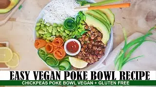 Vegan Poke Bowl Recipe - Rice Noodle Vegan Recipe