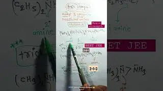Basic strength of substitute Amine tricks से याद करें #chemistry #neet #jee