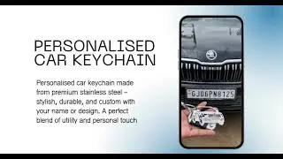 Personalized Car Keychain | Stainless Steel | Perfect Gift for Car Lovers