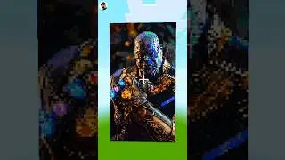 MARVEL CHARACTER PIXEL ARTS PART 4 || CHOMUSHORTS #minecraft #deadpool #thanos #shan_chi #trending