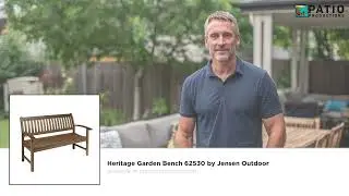 PP ProductVid Heritage Garden Bench 62530 by Jensen Outdoor