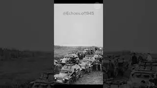 WWII Armored Vehicles Gathered in the Field | Rare 1940s Scene