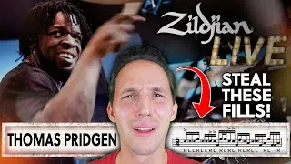 INSANE Thomas Pridgen Drum Fills (Zildjian LIVE! - Thomas Pridgen - Drum Transcription)
