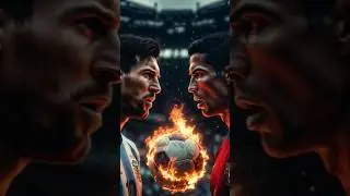 Ronaldo vs Messi: Thermal Ball GLOWS as the Match Heats Up! #shorts #ronaldo #messi #football #ai