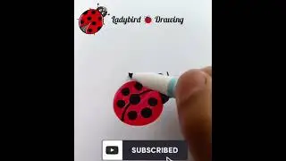 Lady Bird Drawing| How to Draw Ladybird 🐞| Easy Drawing Methods #drawing #drawing4kids #kidsdrawing