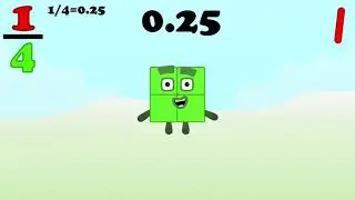 Numberblocks band Fracitions/decimals 1 (NBBF/D 1)
