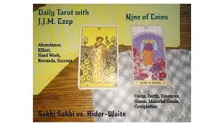 Tarot Throw Down! Rider Waite vs. Sakki Sakki Nine of Coins