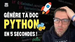 💡 G&eacute;n&egrave;re ta doc Python en 5 secondes !