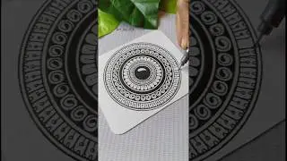 mini mandala 🌸🍀✨#shorts #art #drawing #mandalaart #shortsviral #ytshorts #satisfying
