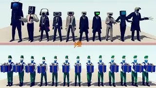 CAMERAMAN TEAM vs PRESENT ELF TEAM - Totally Accurate Battle Simulator | TABS
