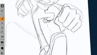 Tracy Yardley! penciling Tangle the Lemur