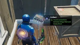 Fortbyte #18 Challenge - Found somewhere between Mega Mall & Dusty Divot Guide - Fortnite