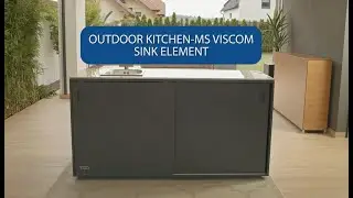 Modular outdoor kitchen - MS VISCOM - ASSEMBLING - ELEMENT WITH SINK