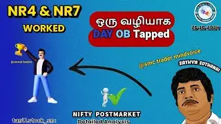 NR4& NR7 WORKED | ஒரு வழியாக DAY OB TAPPED  | NIFTY POST MARKET (25/10/2024)