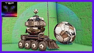 Crossout #733 - GIANT FOOTBALL CAR: 2x shields + turrets - PvP Support Build & Gameplay