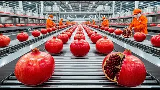 Inside a Modern Pomegranate Factory From Farm to Delicious Drink The Whole Process