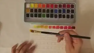 MeiLiang PRETTY EXCELLENT Watercolor Paint Set Swatches