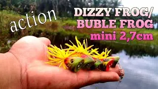 action lure dizzy frog//bubble frog mini