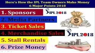 Here&rsquo;s How the IPL Team Owners Make Money 6 Major Points 2018