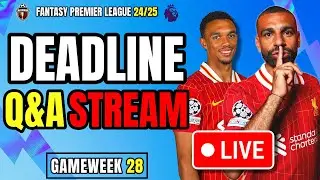 FPL GW28 LIVE DEADLINE STREAM 🟢 LFC ROTATION ❓ SALAH VS PALMER CAPTAIN 👀