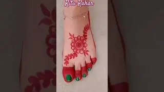 beautiful aalta design#aalta #mahawar #trending #viral #youtubeshorts #mehndi easy mahawar design