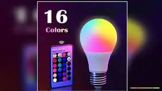 24 Key Remote Control Smart Lamp Atmosphere Light 16 Colors RGB Bulb LED Multicolor Bulb E27 220V