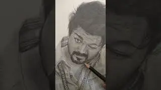 Master Vijay Drawing | Thalapathy vijay Master Drawing | art by nivi