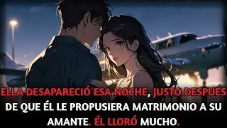 Ella desapareció esa noche, tras su propuesta a la amante, en su compromiso. Él rompió a llorar...