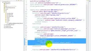 lesson14 02 Reviewing the AndroidManifest xml file