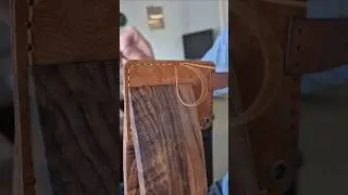 Hans stitching CULT EDC Wallet - a handmade leather wallet for your everyday carry #leathercraft