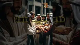 Jesus and his followers sharing the bread of life with others #amen #share #jesus