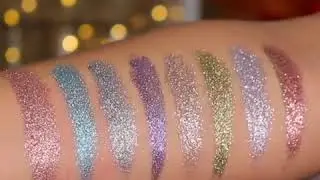 Alexisjayda Swatching J.Cat Beauty Glitter Dazzle Eye Toppers