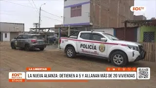Trujillo: efectivos policiales allanan viviendas y detienen a cinco sujetos