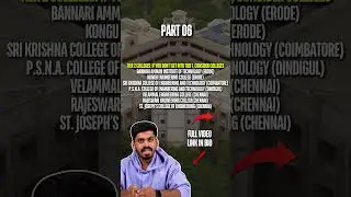 TNEA 2025: Best Tier 2 Colleges in Choice Filling | Complete Guide to Select the Right College!