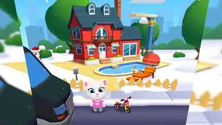 Talking Tom Gold Run Android Gameplay - Angela Vs Thief Raccoon