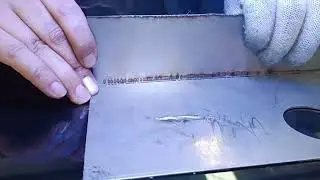 BHJ-750W Laser welding machine welding the 1.2mm stainless steel