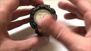 Casio Pro Trek (PAG240-1): установка опорного значения высоты