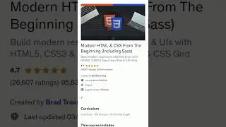 Modern HTML5 Free Online #udemycourse in 2024 #shorts #shortsfeed
