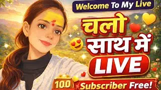 Hlo guys 🌸🤌🏻✨ welcome to my live 🎉get 100 subscriber free 🎉 you subscribe me i return you 🌸🤌🏻✨#live 