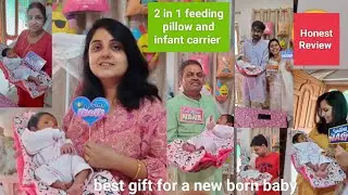 HOOPA 2-In-1 feeding pillow and infant carrier👶Best gift for New Mom & Newborn baby❤️ Honest Review💯